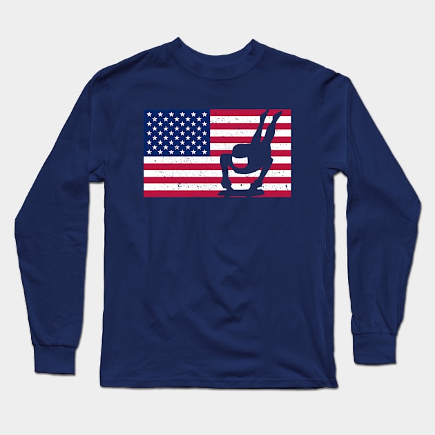 American Skeleton Fan Long Sleeve T-Shirt by RJCatch